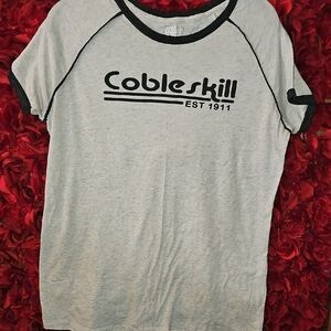 Blue 84 Heather Gray Cobleskill College T-shirt Size Xlarge